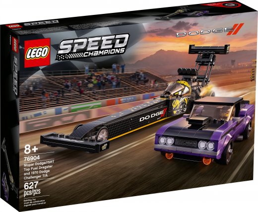 LEGO 76904 Mopar Dodge//SRT Top Fuel Dragster and 1970 Dodge Challenger T/A