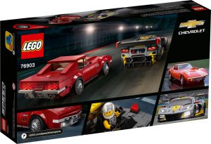 LEGO 76903 Chevrolet Corvette C8.R Race Car and 1969 Chevrolet Corvette